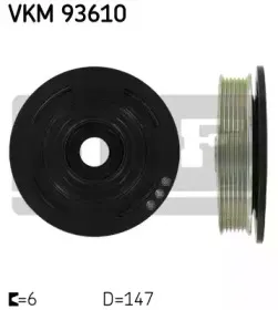 VKM 93610 SKF Ременный шкив, коленчатый вал VKM 93610 SKF Ременный шкив, коленчатый вал